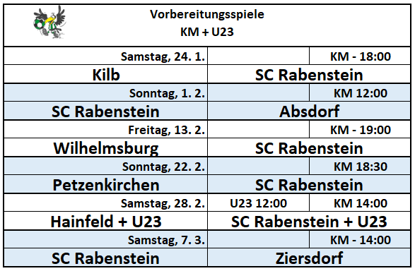VorbereitungsspieleFJ2026